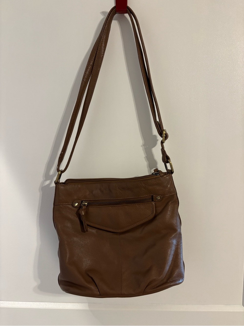 Great American Leatherworks Everyday Brown Leather Shoulder Bag